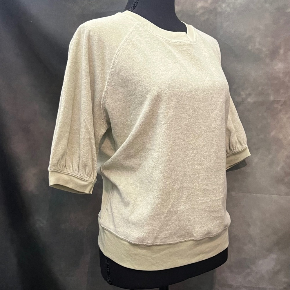 Rails Lia Julep Green Terrycloth Cotton Polyester Blend Pullover Top Size Medium - Picture 4 of 8